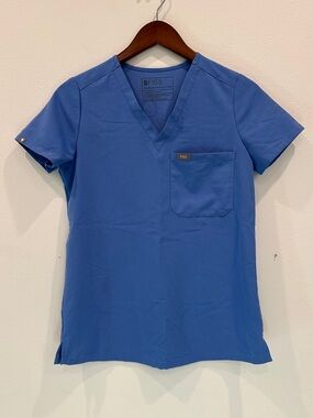 Figs Ceil Blue Catarina One Pocket Scrub Top size XXS